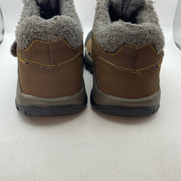Keen Waterproof faux fur lined Kids Brown leather Boots size 12 - Picture 5 of 9